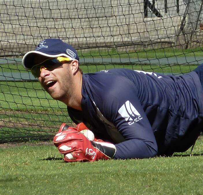 Glove affair: Matthew Wade is returning to the state of his birth after a decade with Victoria. Picture: Rob Shaw