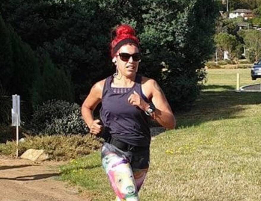 NEVER GIVE UP: Launceston nurse Lutana Spotswood hits the track towards putting in more kilometres in the legs ahead of Sunday's New York Marathon.