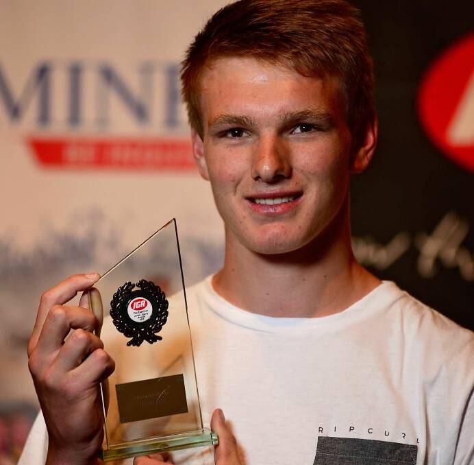 Bright future: North Esk rower Jack Barrett was a winner at The Examiner's junior sports awards in 2015. Nominations for this year's awards are open.
