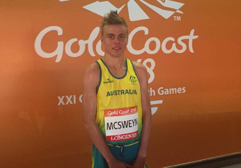 Stewart McSweyn at the Commonwealth Games in April. Picture: TIS