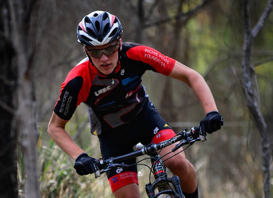 Focused: Launceston mountain biker Sam Fox is hoping to be fit again to compete at this year's world championships.