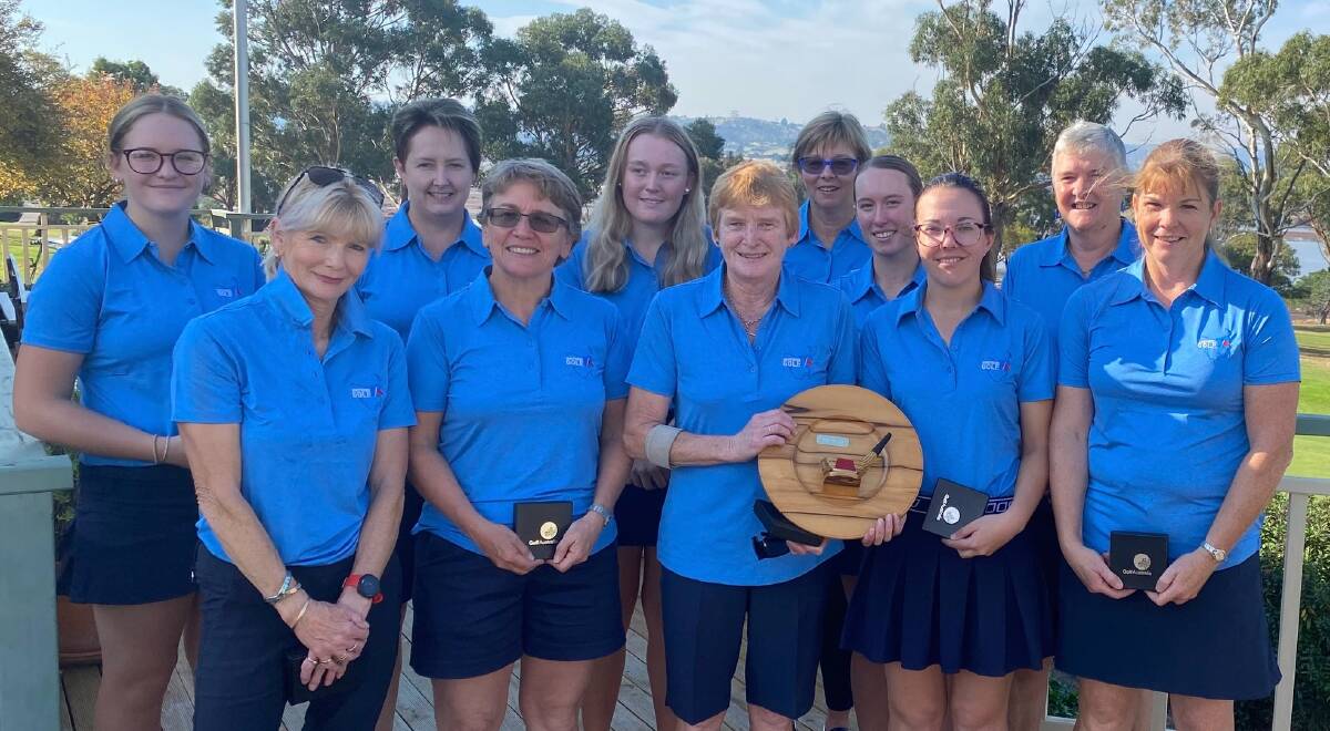On a plate: The victorious North team in the North versus South Plate held at Pittwater Golf Club.