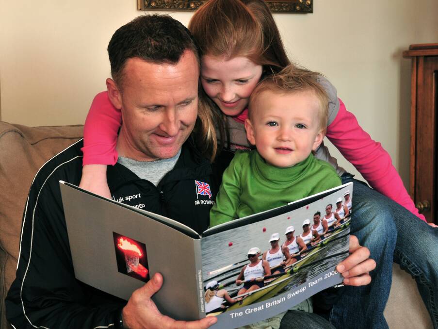 Family ties: John Keogh with daughter Hollie and son Liam in 2010.