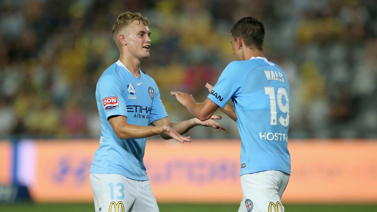 Nathaniel Atkinson in action for Melbourne City. Picture: Getty Images