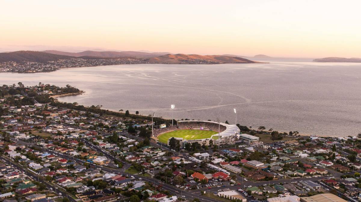 In the spotlight: Bellerive Oval is about to host its first ever Ashes Test match. Picture: Twitter