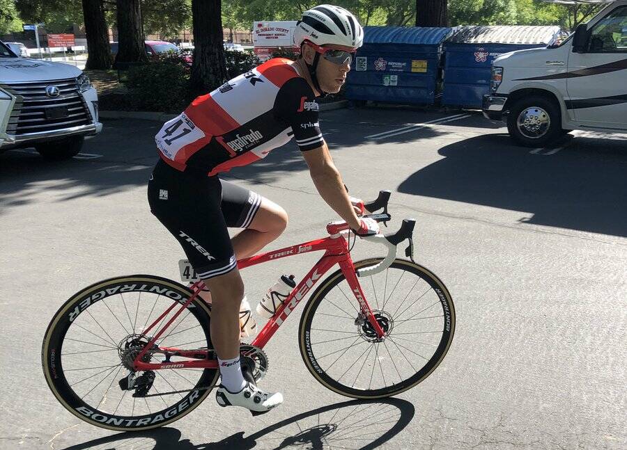 Lead role: Richie Porte preparing for action. Picture: Twitter