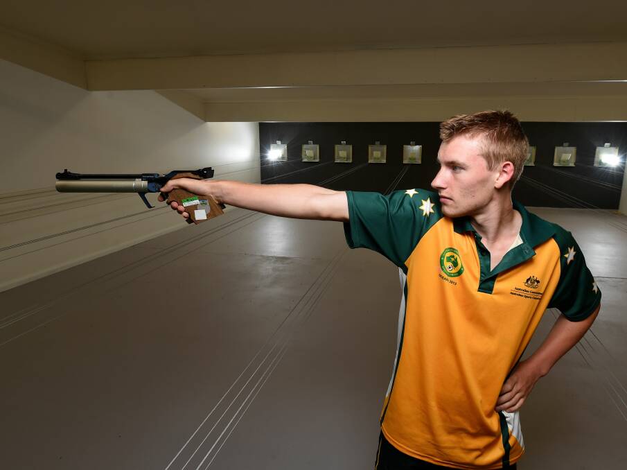 Target practice: Bailey Groves is eyeing a place at next year's Commonwealth Games on the Gold Coast.