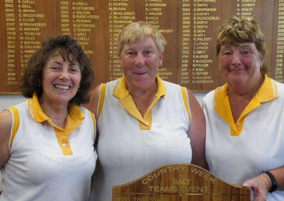 (Pictured L_R Tracey Taylor, Tania Thompson and Diane Rattray). 