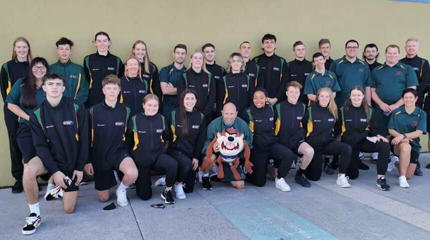 Tassie devils: Tasmanian basketball teams heading to the under-20 nationals in Mackay. Picture: Facebook