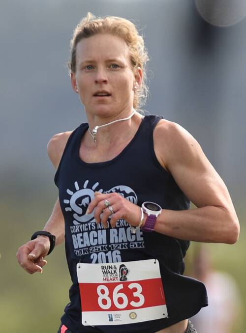 Climb every mountain: Amy Lamprecht completed 85 kilometres at the world trail running championships.