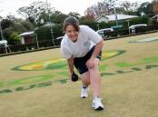Green light: Rebecca Van Asch at a photoshoot when the Australian lawn bowls team was announced. Pictures: Commonwealth Games Australia