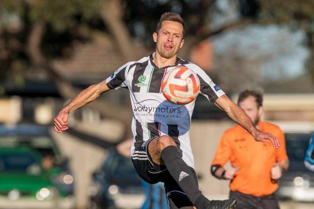 Gedi Krusa scored the only goal in Launceston City's win at Olympia. Picture by Phillip Biggs