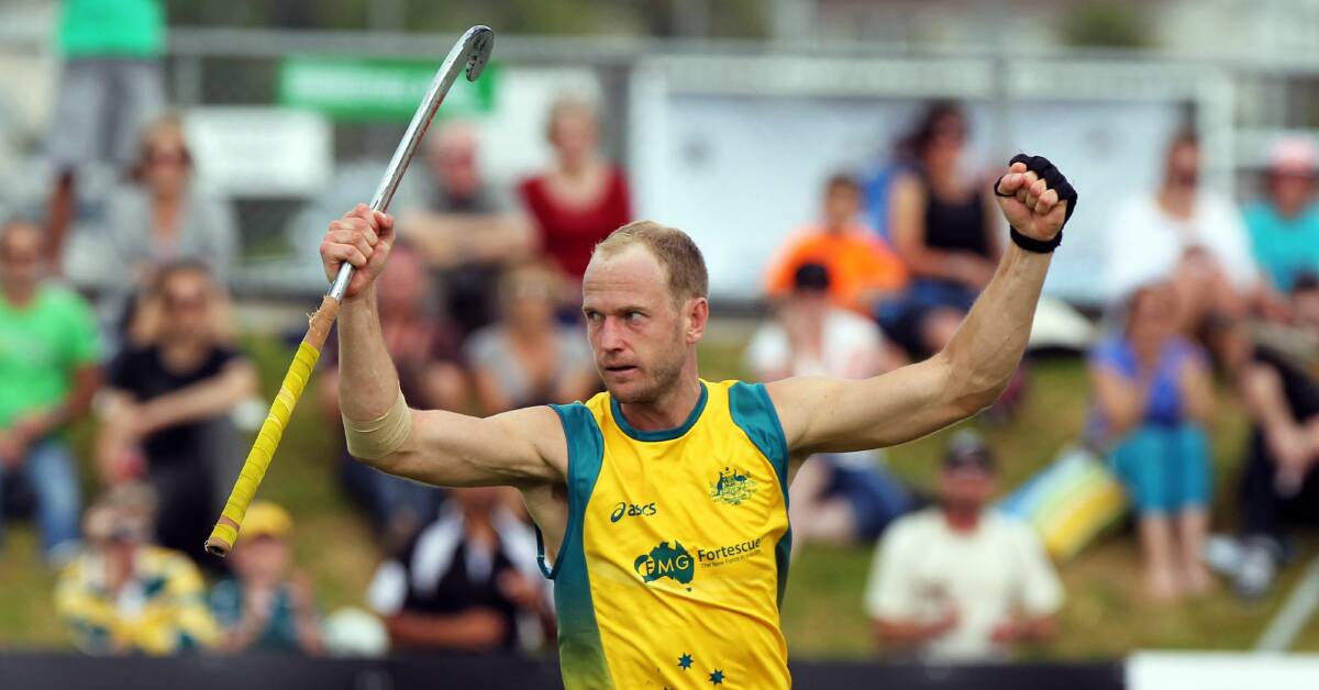 Last laugh: Luke Doerner enjoyed a successful career with the Kookaburras and won a gold medal at the 2010 Commonwealth Games.