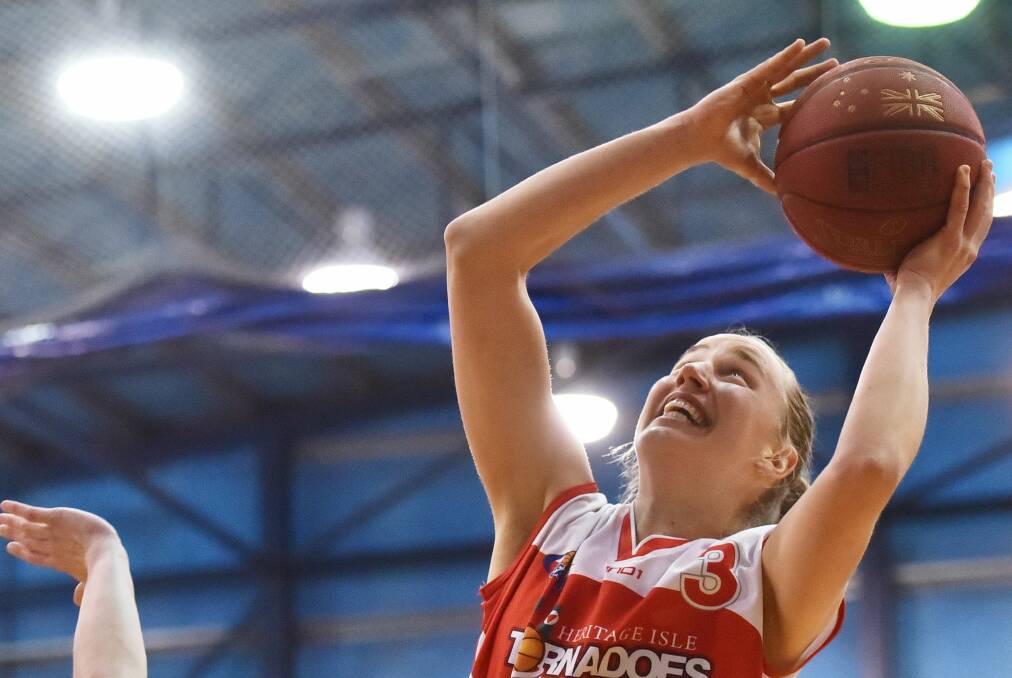 STANDING TALL: Launceston Tornadoes import Mikaela Ruef will return to the club for her third season in next year's SEABL competition.