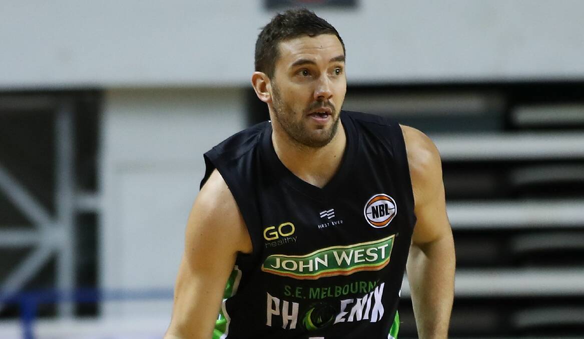 Old hand: Adam Gibson in action for his new NBL franchise SEM Phoenix. Picture: NBL