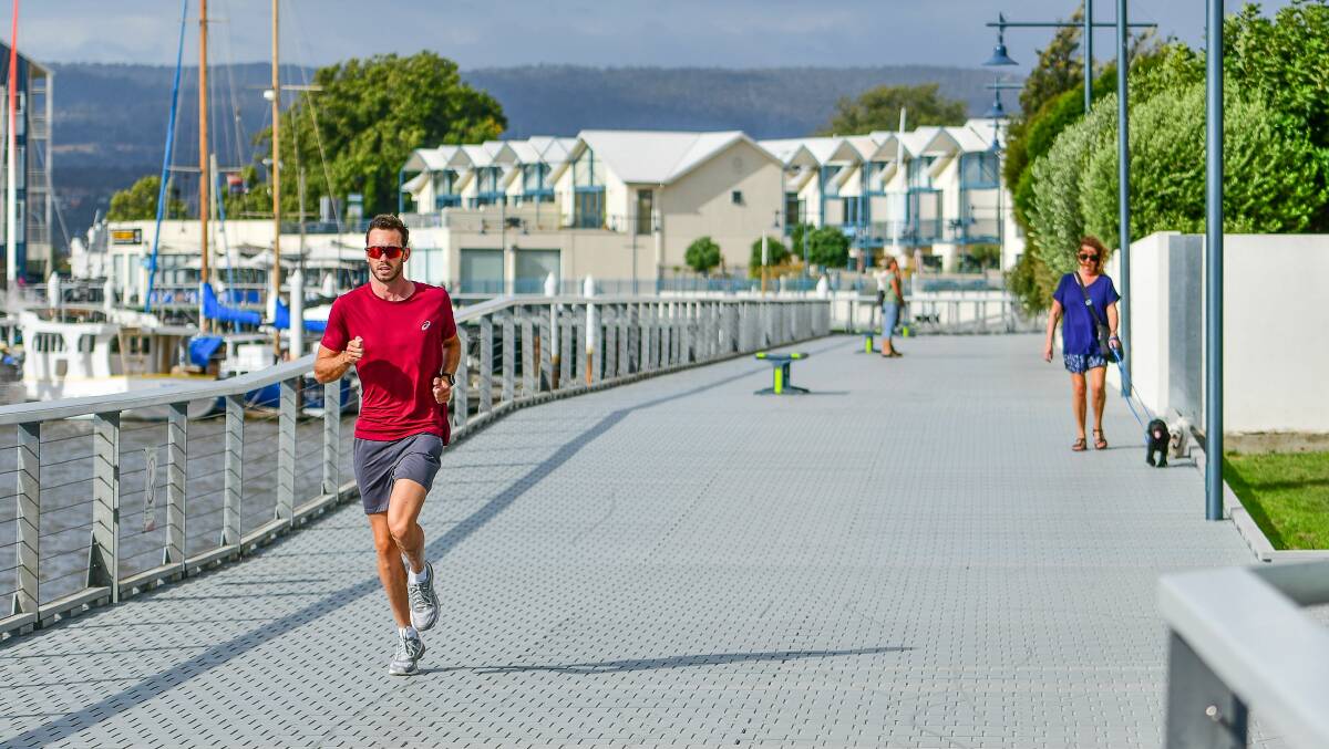 VINTAGE SEAPORT: Triathlete Jake Birtwhistle has opted to continue training at home in Launceston rather than travel overseas to compete.