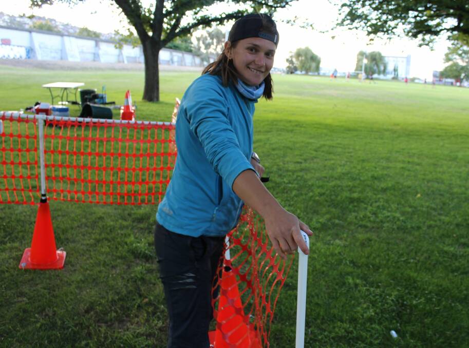 No turning back: Coach in residence Ksenia Torganova devises one of her mazes.
