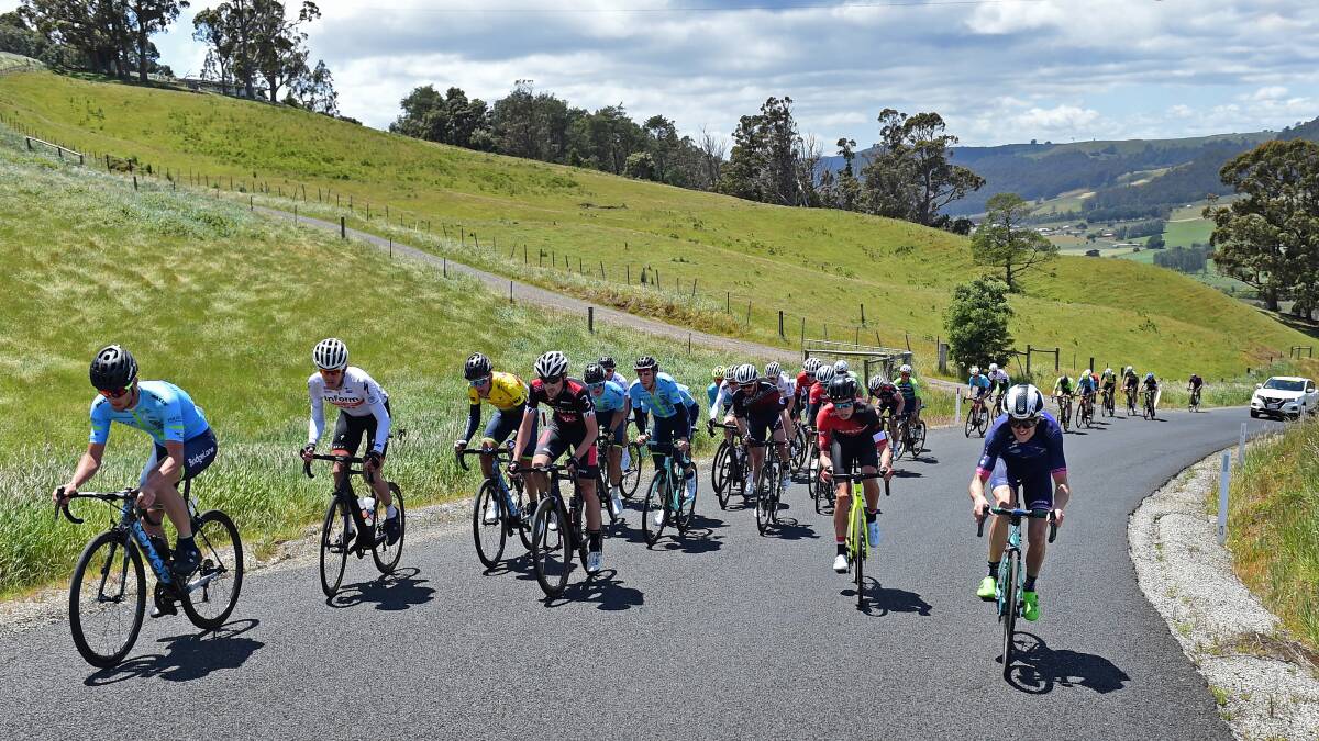 Long slog: Many riders will contest Sunday's Launceston Classic having just completed the Tour of Tasmania. Pictures: Stephen Harman