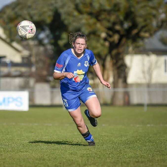 Looking ahead: Jess Robinson has been a mainstay for Launceston United in the Women's Super League. Picture: Craig George