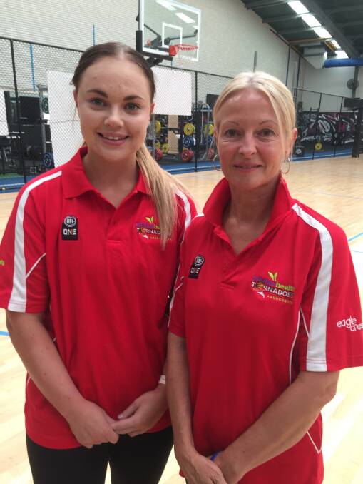 RED FLAG: Mariah Payne is welcomed back to the Launceston Tornadoes by head coach Sarah Veale.