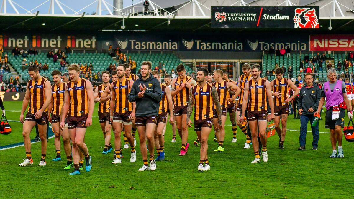Hawthorn may be in need of more competition in Tasmania. Picture: Scott Gelston