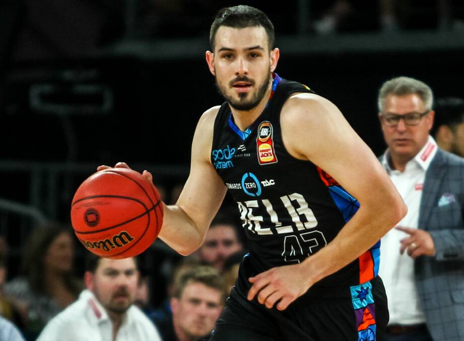 On the ball: Chris Goulding is contesting NBL finals. Picture: Melbourne United