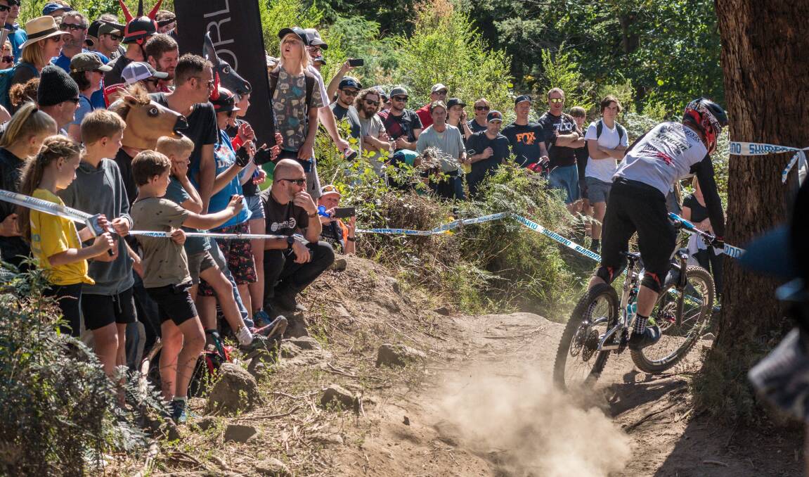 Crowds flocked to the Enduro World Series in Derby in March. Picture: Phillip Biggs