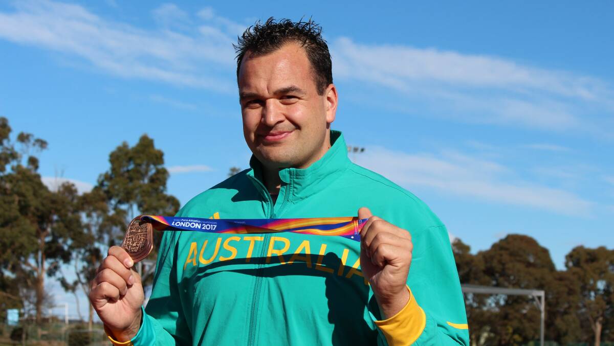 Medal of honour: Todd Hodgetts will be hoping to add to his international medal haul in Tokyo on Tuesday. Picture: Hamish Geale