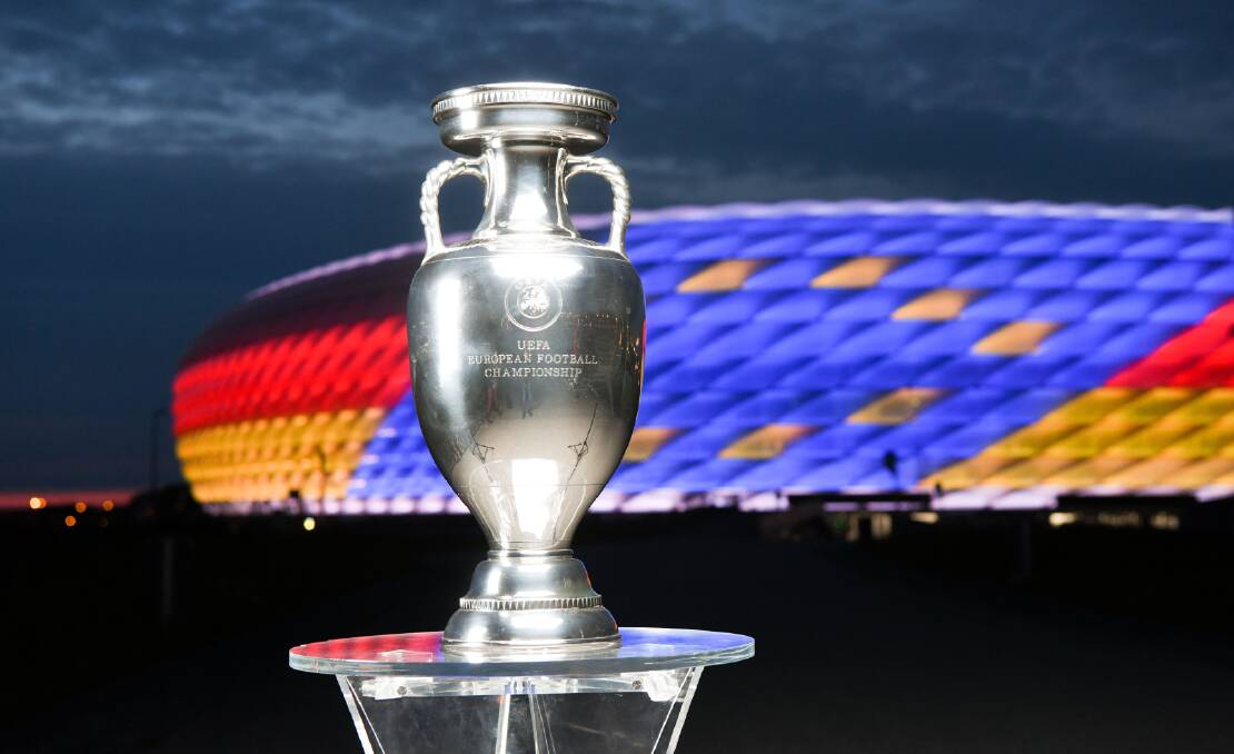 Up for the cup: The European Championship trophy up for grabs later this month. Picture: Twitter
