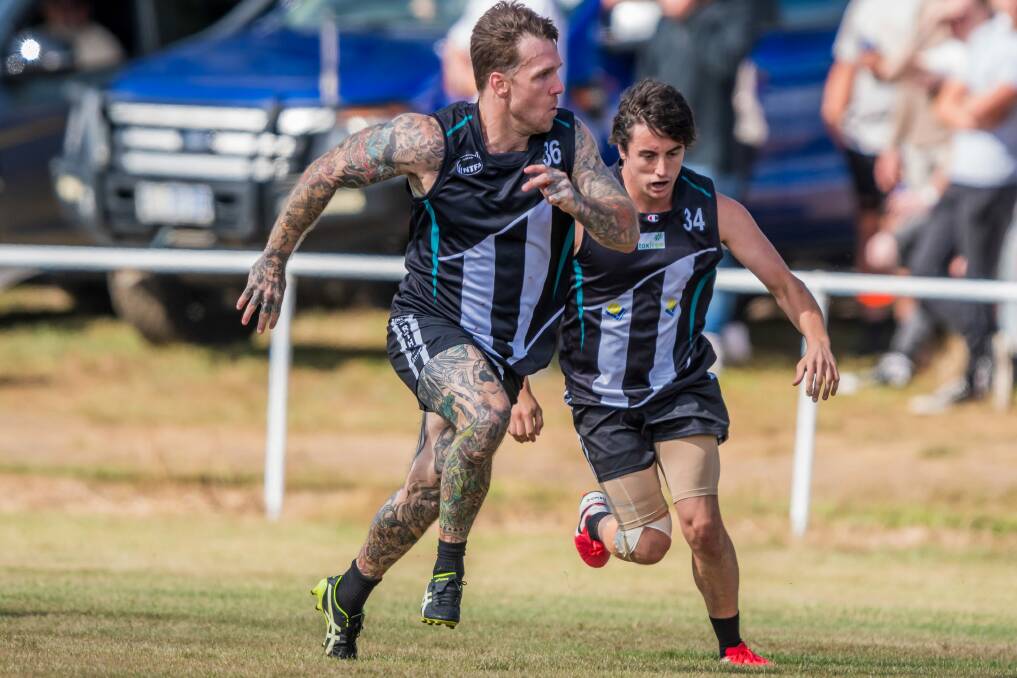 SWAN SONG: Dane Swan playing for Perth against Old Scotch. Picture: Phillip Biggs