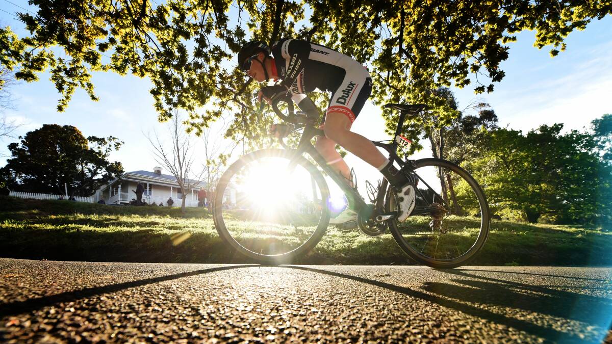 New dawn: Launceston's Harrison Musgrave in full flight on the Brisbane Street prologue to last year's Tour of Tasmania. Pictures: Scott Gelston
