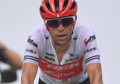 Richie Porte shows the pain in the Pyrenees. Picture: Trek-Segafredo
