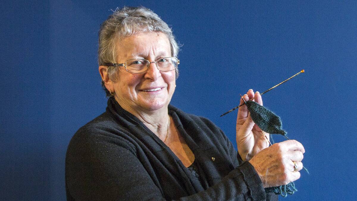 Marion, of the Ballarat CWA, is a WARM knitter.