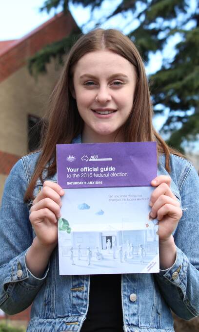 READY TO VOTE: Launceston College student, Bronte Whish-Wilson, 17, has already enrolled to vote. Picture: Monte Bovill