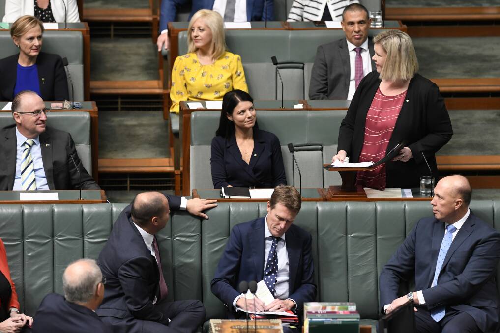 Liberal Bass MHR Bridget Archer gives her first speech to Parliament on Thursday. Picture: supplied 