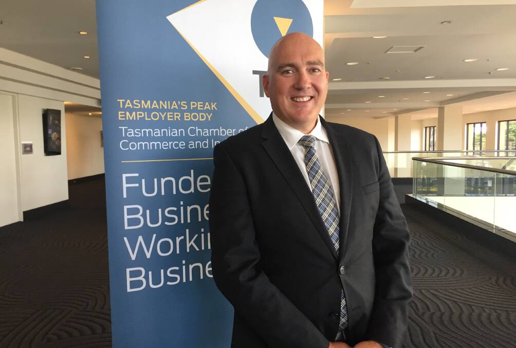 Tasmanian Chamber of Commerce and Industry chief executive Michael Bailey. Picture: Emily Jarvie