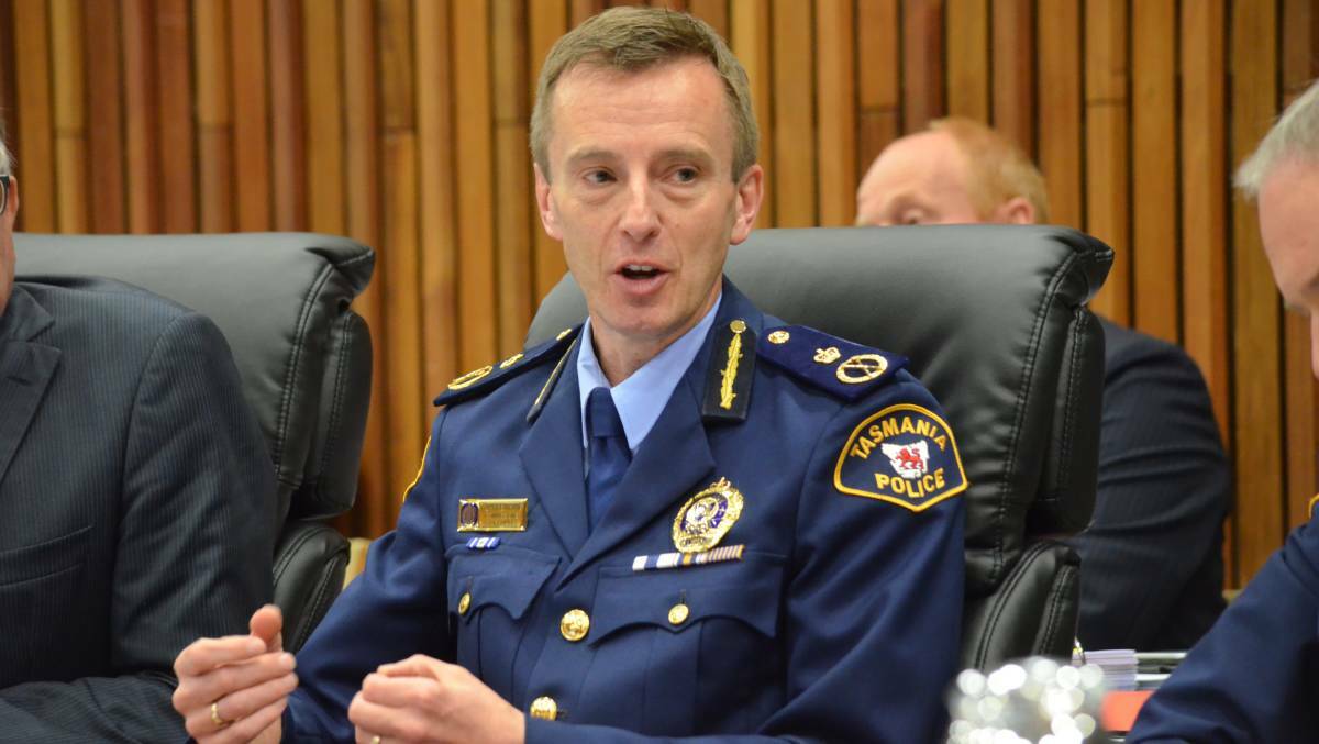 Tasmania Police Commissioner and State Controller Darren Hine. Picture: file 