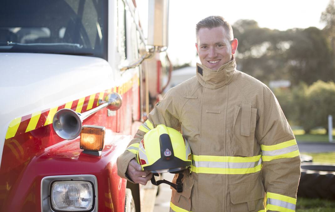 Alex Crawford of Launceston has been with the Tasmania Fire Service since October 2019 after attending the organisation's Come and Try Day. Picture: supplied 