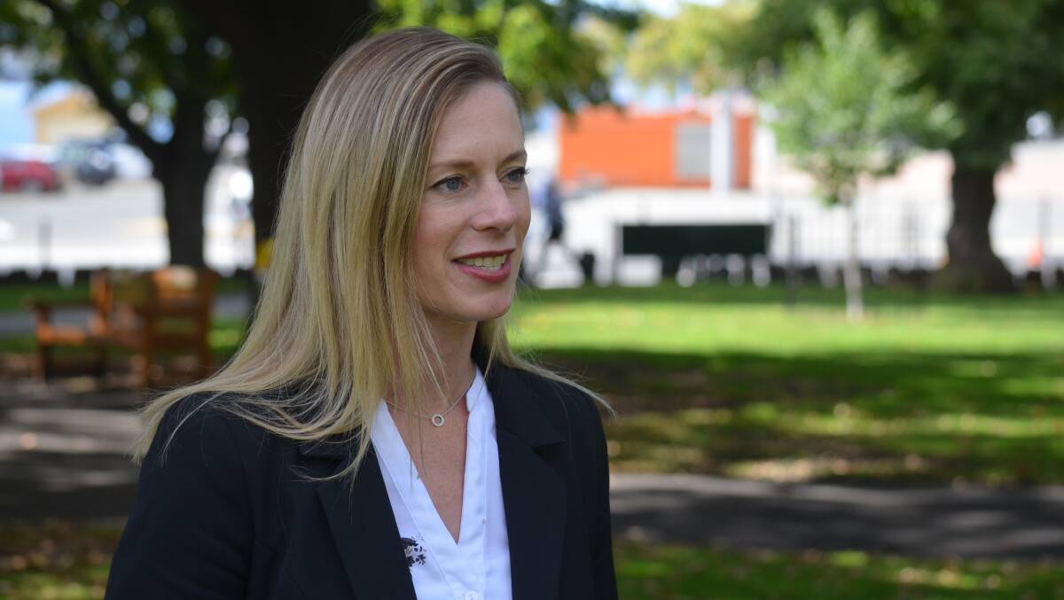Labor leader Rebecca White says UTAS medical students should be enlisted to provide support to frontline health workers during the coronavirus crisis. Picture: Emily Jarvie