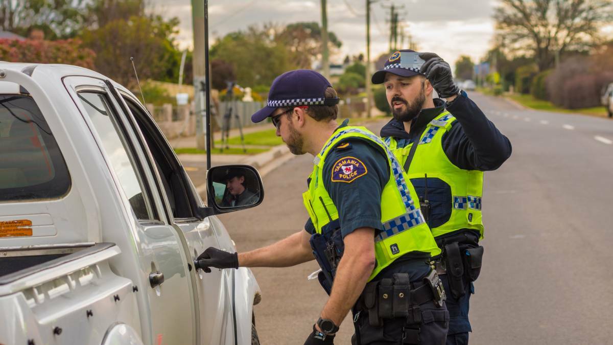 Tasmania Police said it used all available resources in an operation targeting offenders that locked down the town of Cressy on Friday. Picture: Phillip Biggs