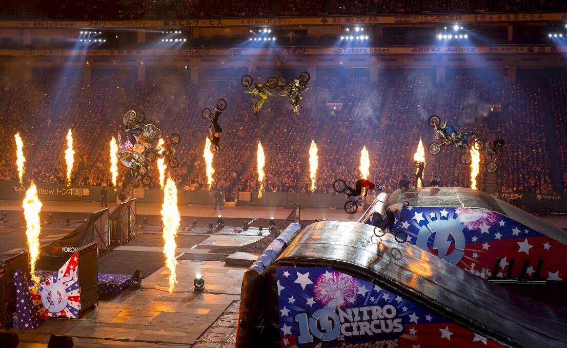 ADRENALINE: Nitro Circus Live will bring their full international stunt show to Launceston's UTas Stadium on Saturday, March 25.