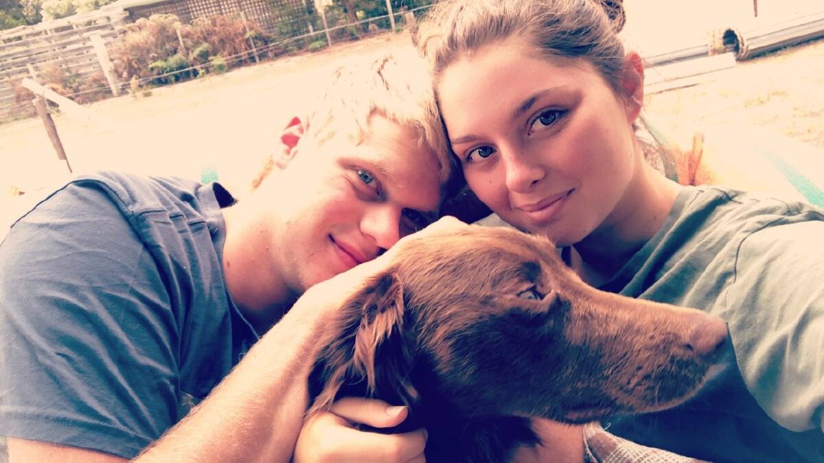 Ben, Grace and Buddy. Picture: supplied