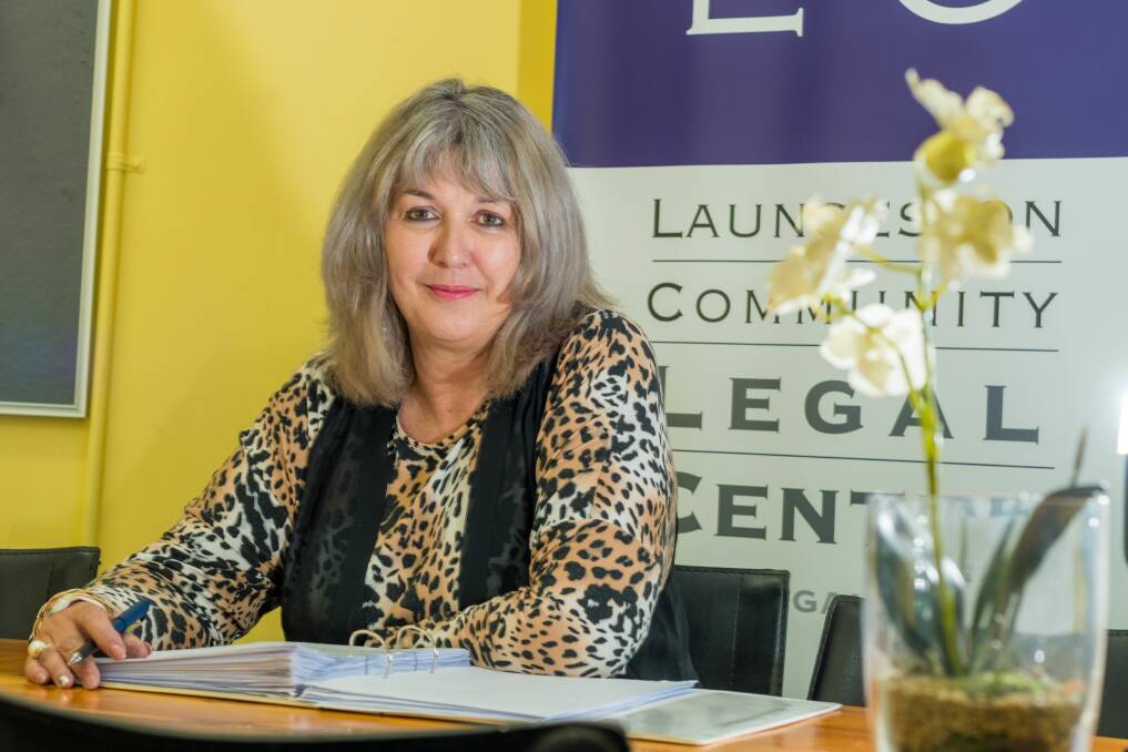 ASSISTANCE: Launceston Community Legal Centre chief executive Nicky Snare at her office. Picture: Phillip Biggs.