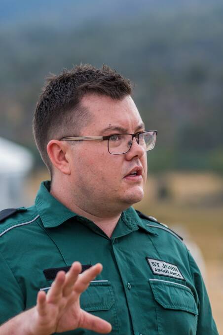 St John Ambulance event commander Keelan Currie. Picture: Phillip Biggs