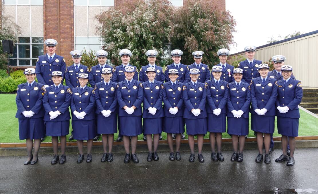 GRADUATES: Tasmania Police's 20 new graduates ready to step into their new roles as Constables. Picture: supplied