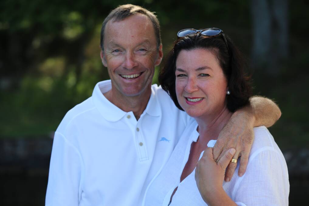 Kim Seagram, right, with her husband Rod Ascui, left. Picture: supplied