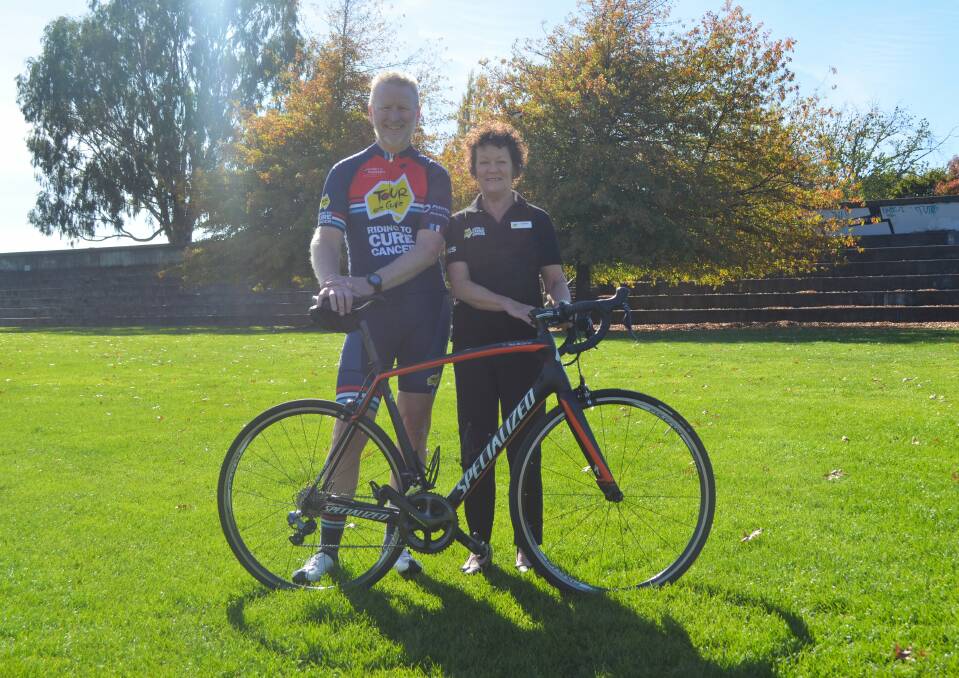 SUPPORT: Pete McCarron and Kathy Padgett will participate in this year's Tour de Cure to raise money for cancer research. Picture: Sarah Aquilina
