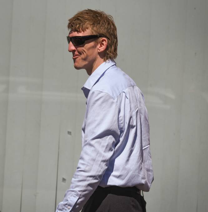 TRIAL: Nathan Richard Campbell walking into the Launceston Supreme Court. Picture: Paul Scambler