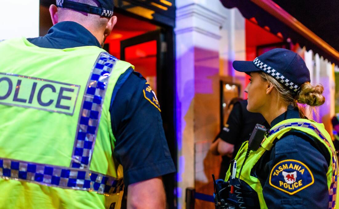 Police officers on the beat. Picture: Scott Gelston
