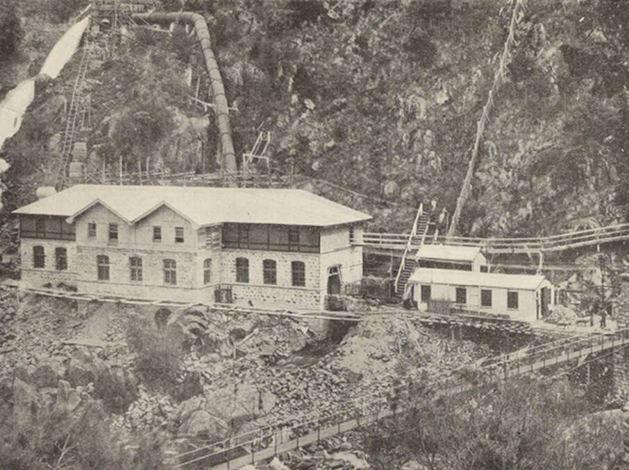 POWERING ALONG: The Duck Reach Power Station in 1905. Picture: Weekly Courier, June 17, 1905